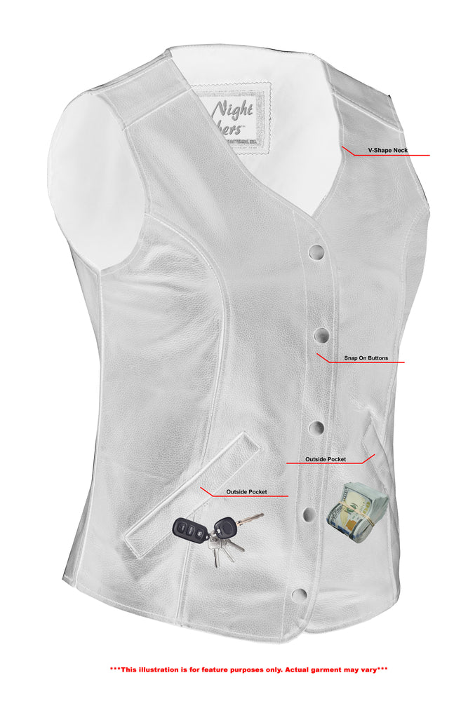 DS Women's Stylish Longer Body ¾ Vest - Plain Sides